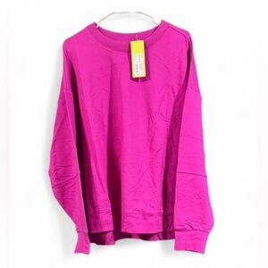 Size 2X All In Motion Women’s Berry Purple Crewneck